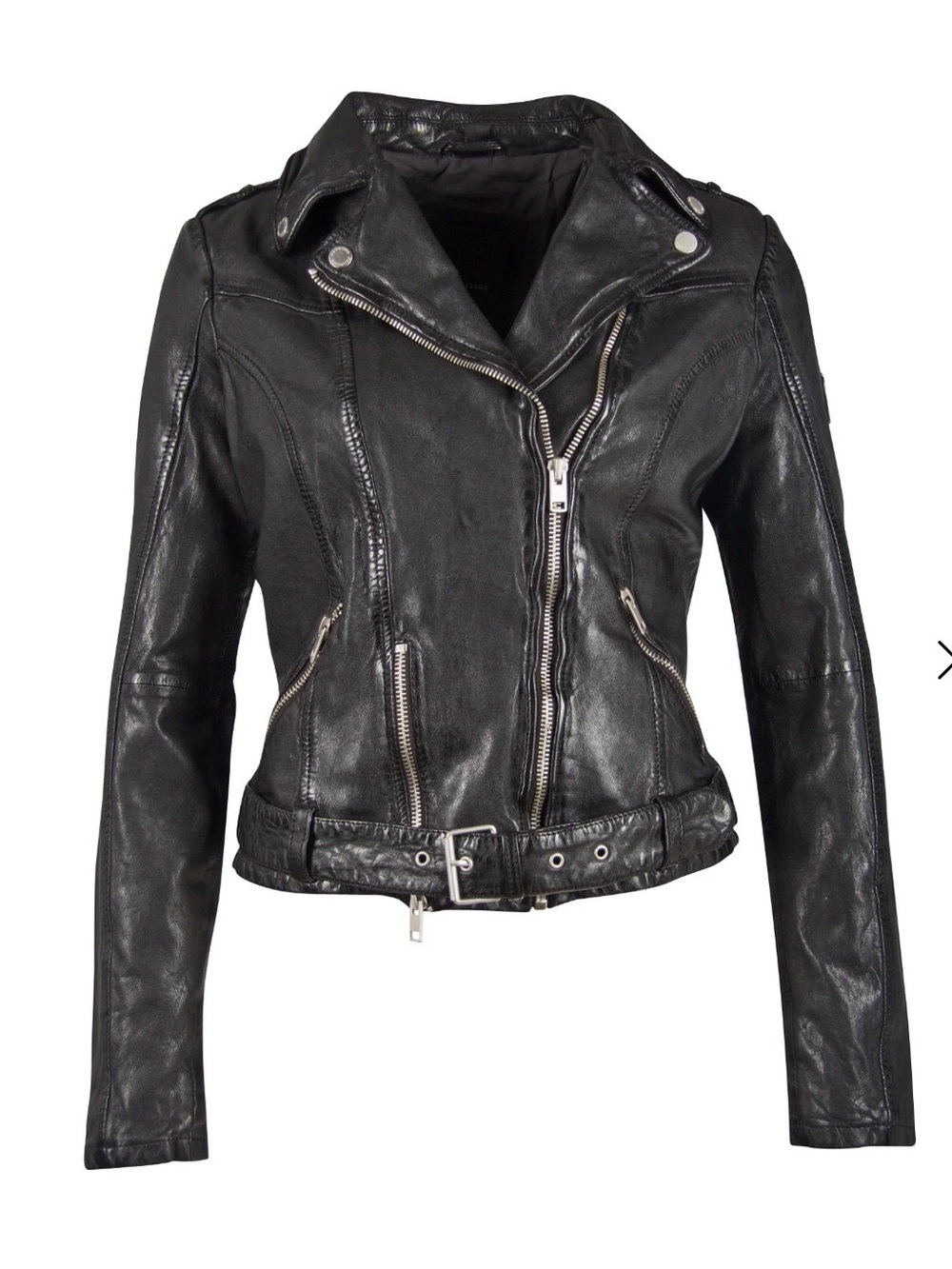 Mauritius Wild 2 RF Leather Jacket, Black, Inscribed Lining